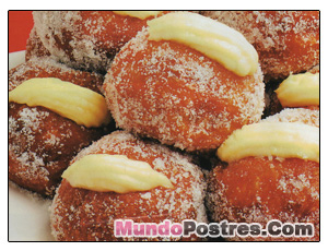 Berlinesas con Crema pastelera Berlinesas con Crema pastelera