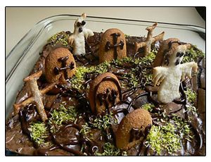 Mousse de Chocolate con Fantasmas