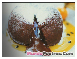 Pudín de chocolate y polenta Pudín de chocolate y polenta