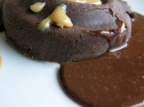 Coulant de Dulce de Leche y Chocolate
