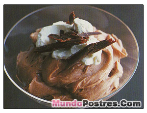 Mousse cremosa de Chocolate