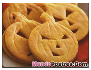 Galletas con cara de Calabaza Galletas con cara de Calabaza