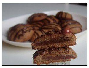 Galletitas Rellenas de Chocolate