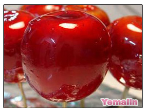 Manzanas Acarameladas con relleno de Dulce de Leche Manzanas Acarameladas con relleno de Dulce de Leche