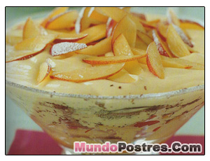 Trifle de Chocolate y Melocoton